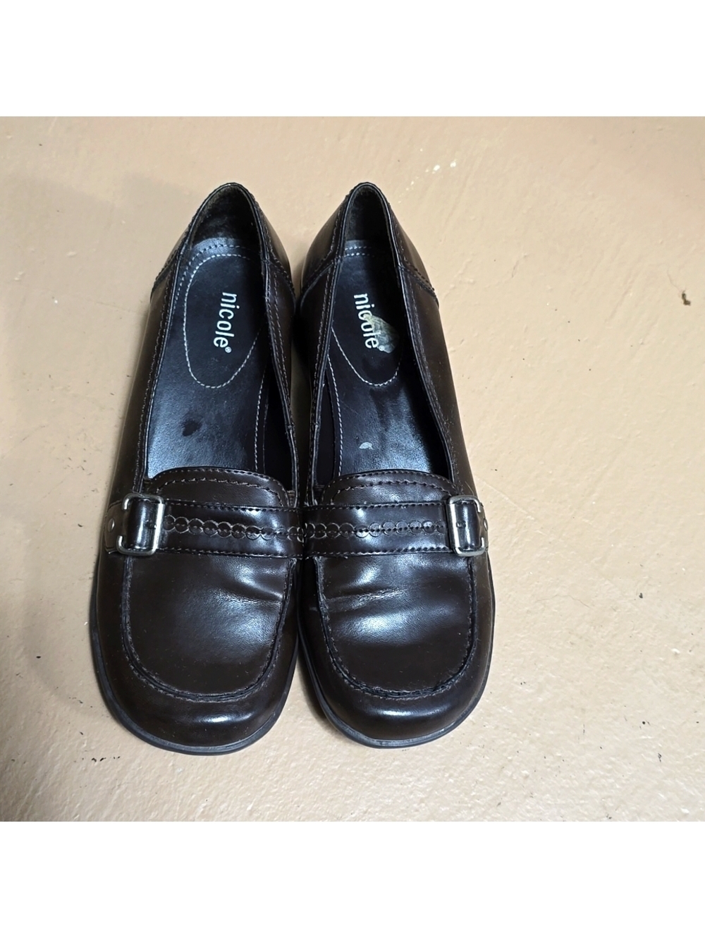 Brown loafers